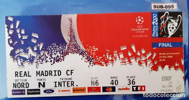 Coleccionismo deportivo: FINAL CHAMPIONS LEAGUE 2.000 (SUB-095)