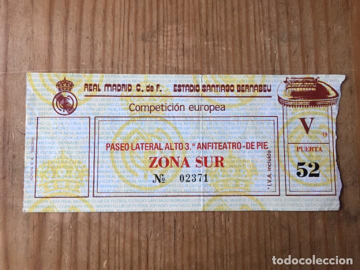 Sports collectibles: R17582 ENTRADA TICKET FUTBOL FINAL COPA DE LA UEFA REAL MADRID 5-1 KOLN COLONIA (30-4-1986) AMARILLA