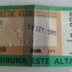 Coleccionismo deportivo: ENTRADA TICKET FÚTBOL ATHLETIC DE BILBAO BESIKTAS UEFA 85 86