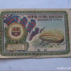 Coleccionismo deportivo: ENTRADA INAUGURACIÓN ESTADIO CLUB DE FÚTBOL BARCELONA. 1957.. Lote 327828548