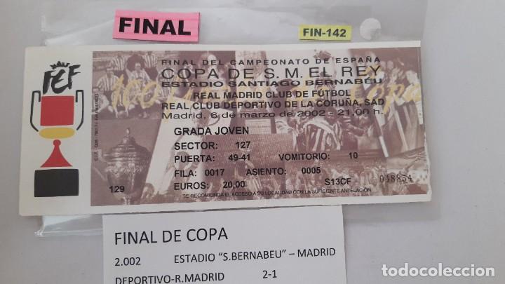 Coleccionismo deportivo: Final Copa del Rey 2.002 (El Centenariazo) (FIN-142)