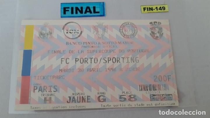 Coleccionismo deportivo: Final de Supercopa de Portugal 1.996 (FIN-149)