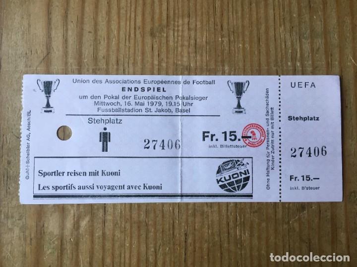 Collectionnisme sportif: R18077 ENTRADA TICKET FUTBOL FINAL RECOPA 1979 BARCELONA 4-3 FORTUNA DUSSELDORF SIN CORTAR
