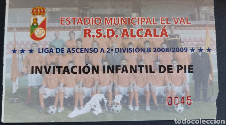 Colecionismo desportivo: RSD ALCALA 2008 2009 LIGA ASCENSO A SEGUNDA DIVISI&Oacute;N B ESTADIO MUNICIPAL EL VAL