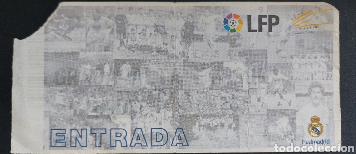 Colecionismo desportivo: ENTRADA TICKET REAL MADRID 3 SEVILLA 0 2002 2003 JORNADA 12 SANTIAGO BERNABEU A&Ntilde;O DEL CENTENARIO