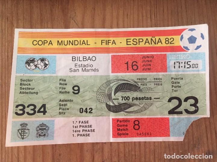 Coleccionismo deportivo: R18856 ENTRADA TICKET MUNDIAL FUTBOL FRANCIA INGLATERRA 1982 WORLD CUP 82 SPAIN MATCH 8