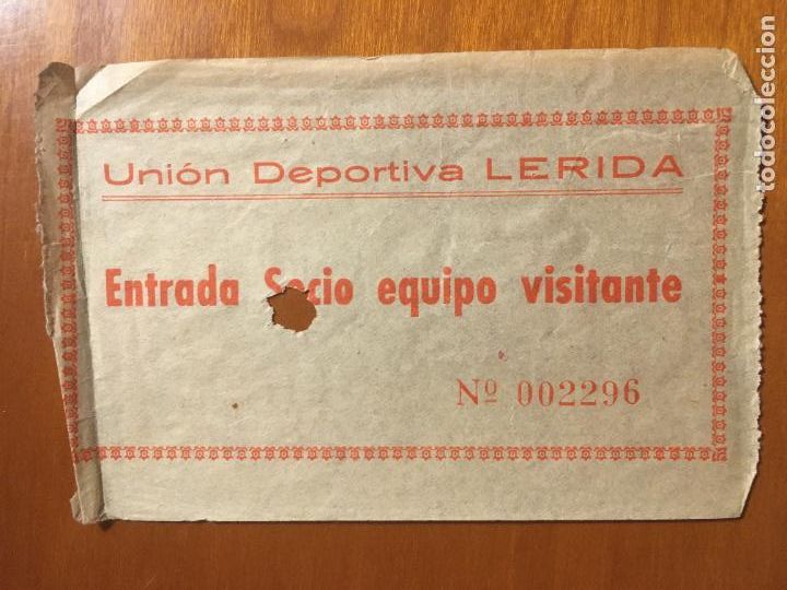 Sammelleidenschaft Sport: union deportiva lerida unio esportiva lleida entrada futbol original antigua