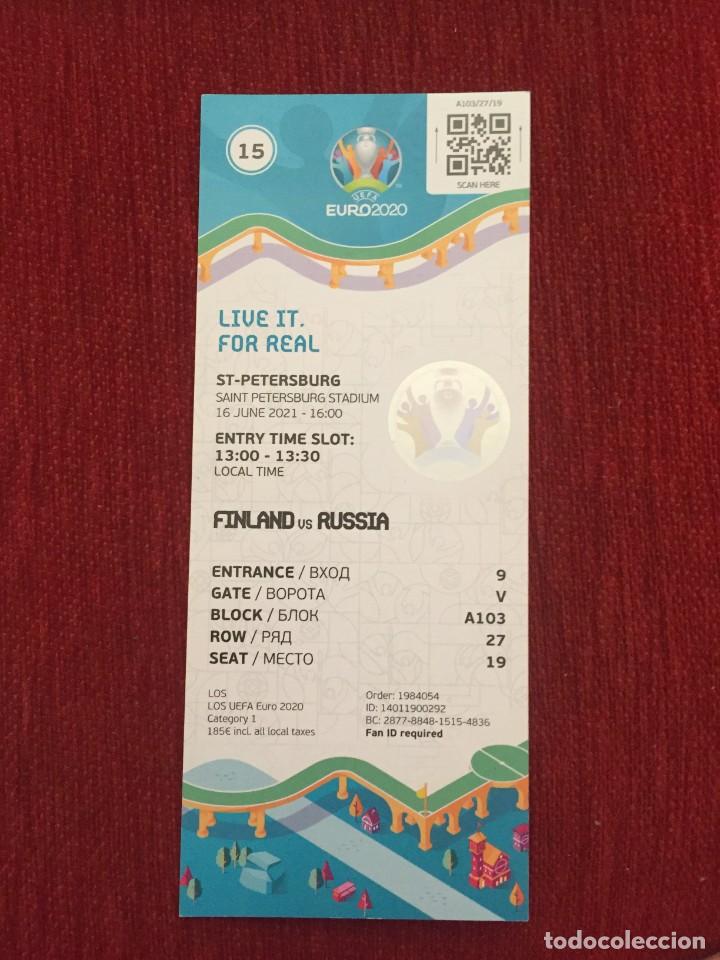 Sammelleidenschaft Sport: R19463 ENTRADA TICKET FUTBOL EURO EUROCOPA 2020 FINLANDIA RUSIA MATCH 15