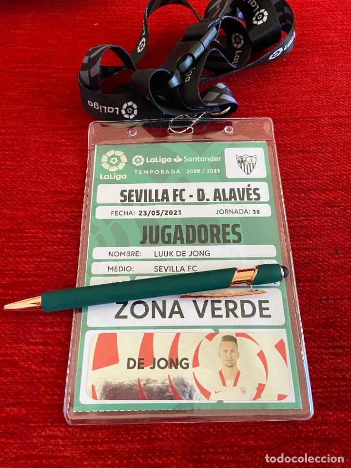 Sammelleidenschaft Sport: R19958 ENTRADA ACREDITACION SEVILLA 1-0 ALAVES LIGA TEMPORADA 2020 2021 LUUK DE JONG CON FOTO