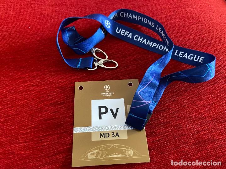 Coleccionismo deportivo: R20097 ENTRADA TICKET ACREDITACION CHAMPIONS 2021 2022 PSG 3-2 LEIPZIG DOBLETE MESSI MBAPPE