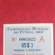 Collectionnisme sportif: ENTRADA ESPAÑA-MEXICO 03/06/1962 MUNDIAL CHILE 1962. Lote 364467756