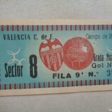 Coleccionismo deportivo: ENTRADA PARTIDO DE FUTBOL VALENCIA -HALMSTADS DE SUECIA.1955.-47036. Lote 365876971