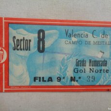 Coleccionismo deportivo: ENTRADA PARTIDO DE FUTBOL VALENCIA - RANGERS DE ESCOCIA.1956.-47040. Lote 365907986
