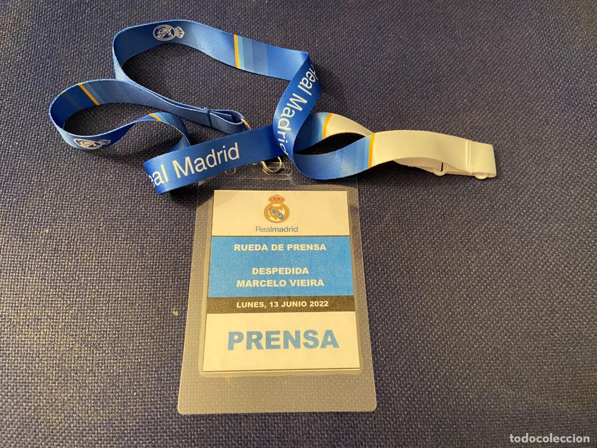 Coleccionismo deportivo: R20758 ENTRADA TICKET ACREDITACION REAL MADRID (13-6-2022) DESPEDIDA MARCELO VIEIRA