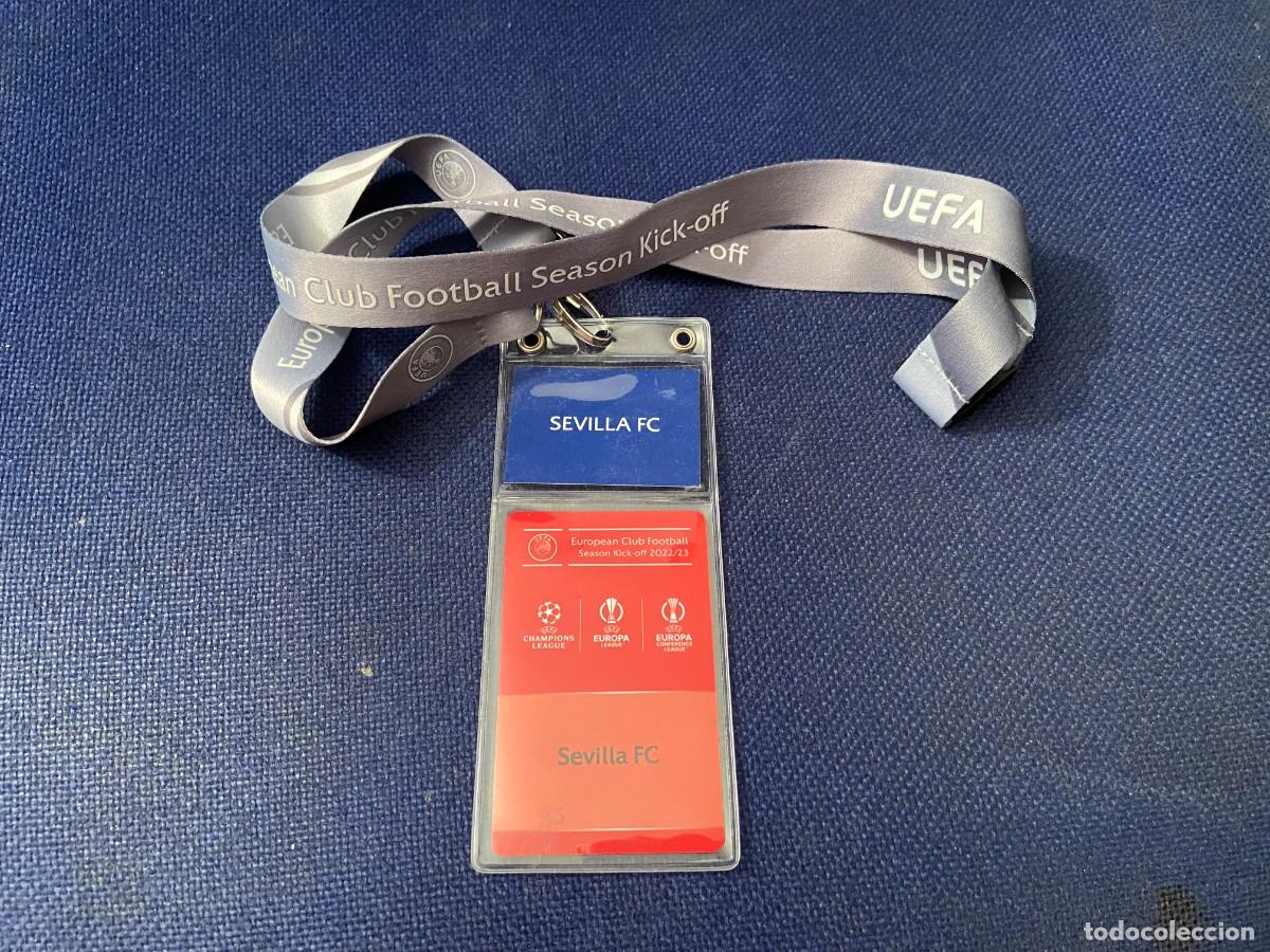 Coleccionismo deportivo: R20759 ENTRADA TICKET ACREDITACION OFICIAL EUROPEAN CLUB FOOTBALL SEVILLA UEFA 2022 2023 KICK OFF