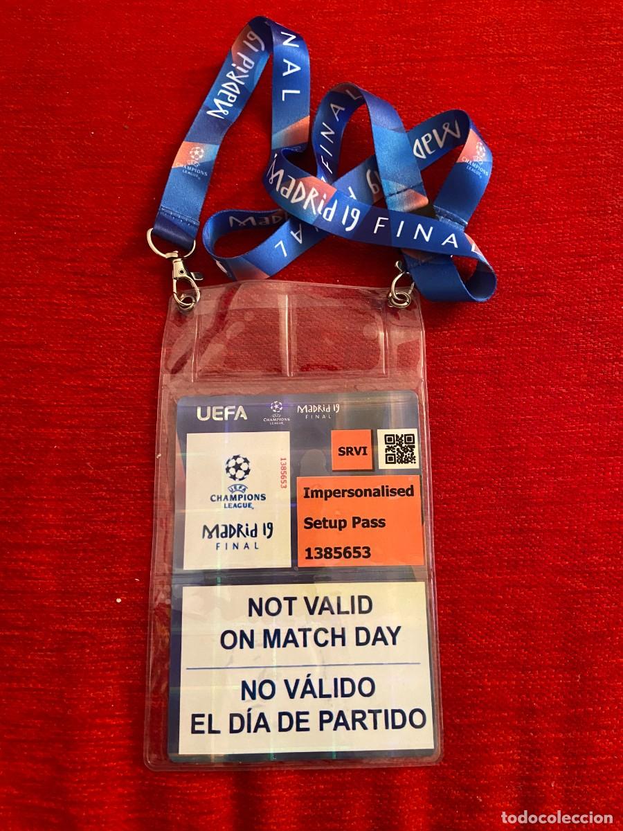 Collectionnisme sportif: R20818 ENTRADA TICKET ACREDITACION FINAL UEFA CHAMPIONS LEAGUE 2019 LIVERPOOL TOTTENHAM HOTSPUR