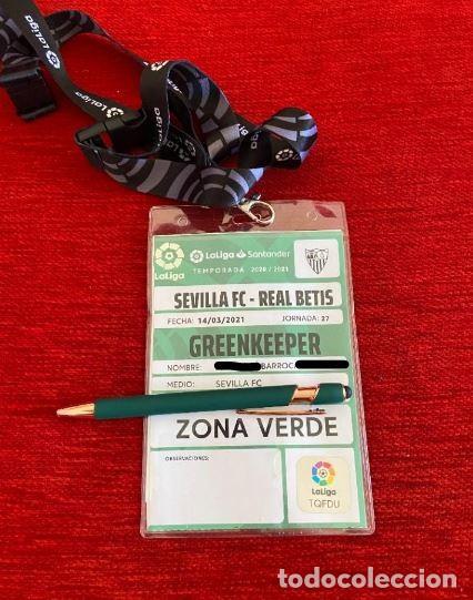 Coleccionismo deportivo: R19857 ENTRADA ACREDITACION SEVILLA 1-0 BETIS LIGA TEMPORADA 2020 2021 BARROCA