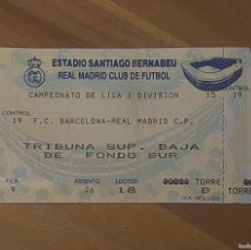 Coleccionismo deportivo: ENTRADA PARTIDO REAL MADRID CF-FC BARCELONA EN BERNABEU - CAMPEONATO LIGA 93-94. Lote 389419924