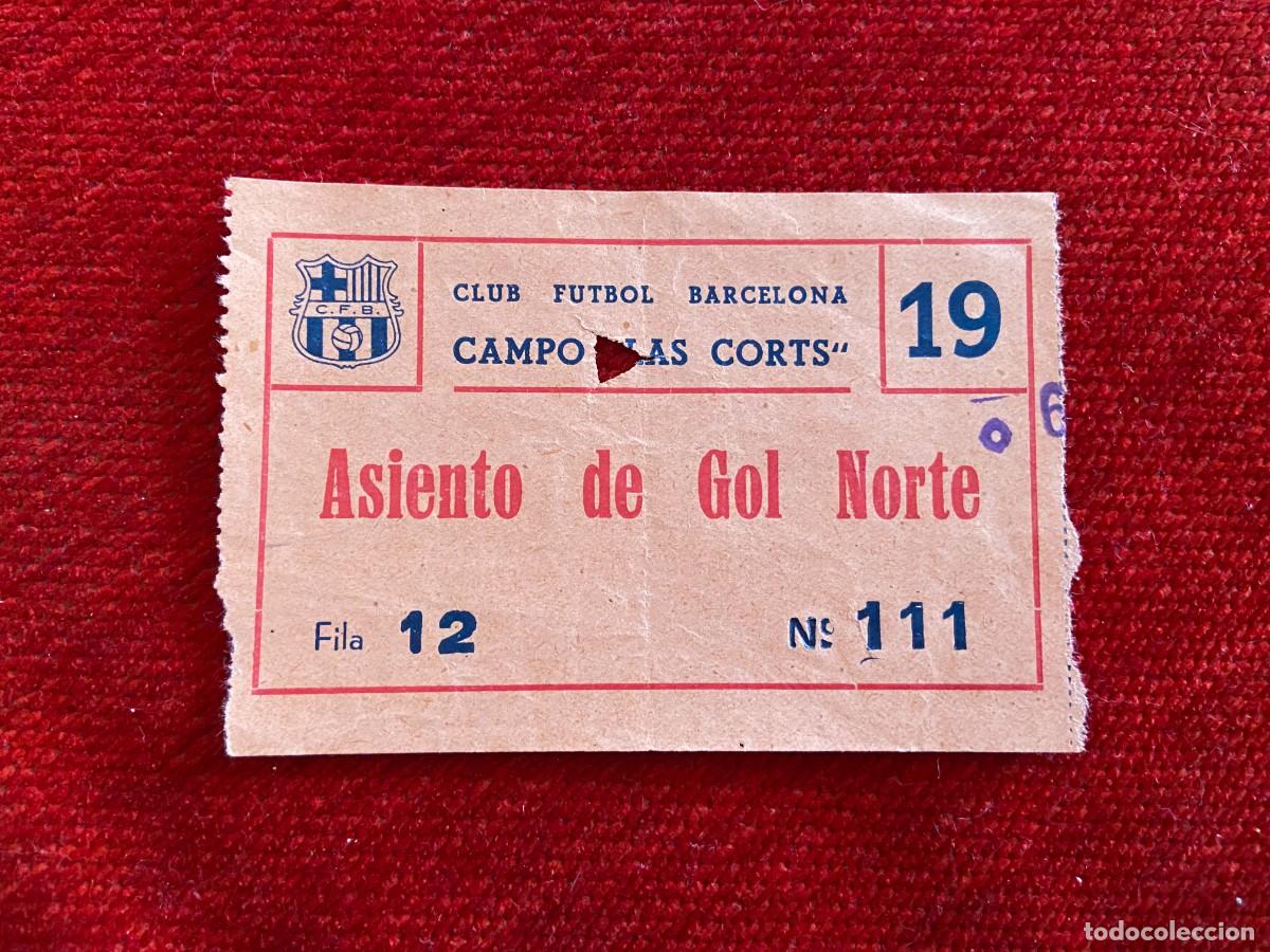 Coleccionismo deportivo: R21109 ENTRADA TICKET FUTBOL BARCELONA 4-2 KARLSRUHER SC (6-9-1959) AMISTOSO