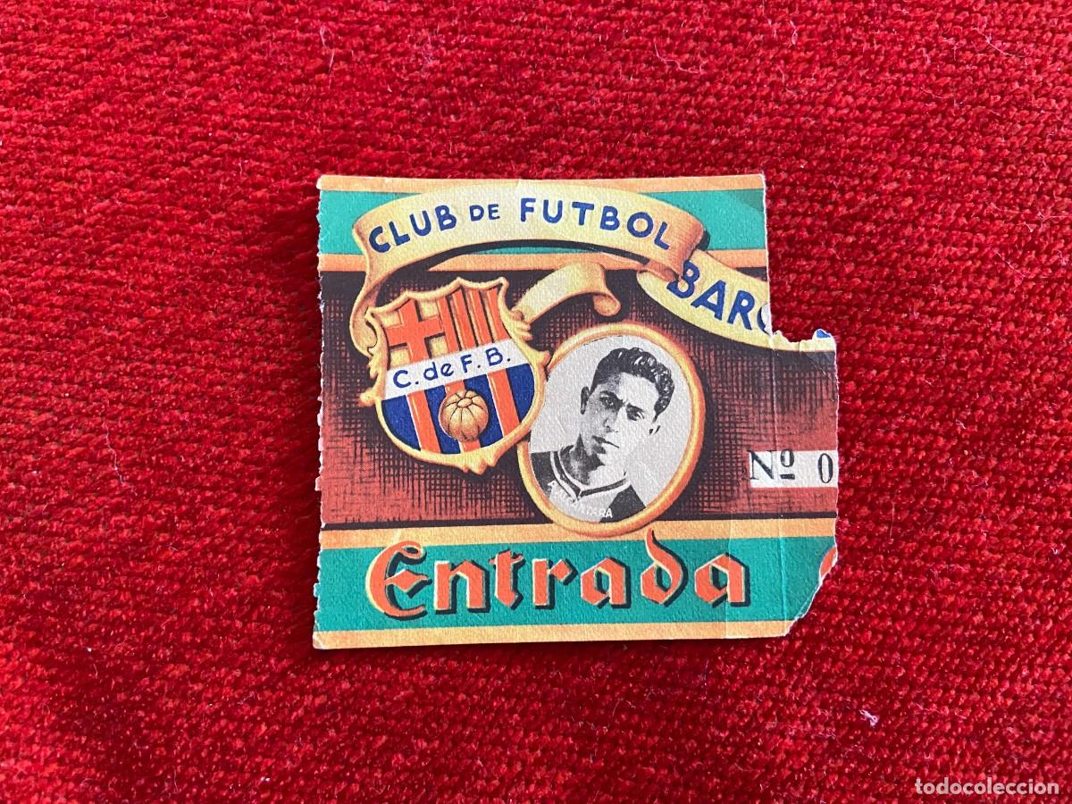 Coleccionismo deportivo: R21117 ENTRADA TICKET FUTBOL BARCELONA REAL MADRID (15-1-1950) PAULIINO ALCANTARA DEBUT RAFAEL VERDU