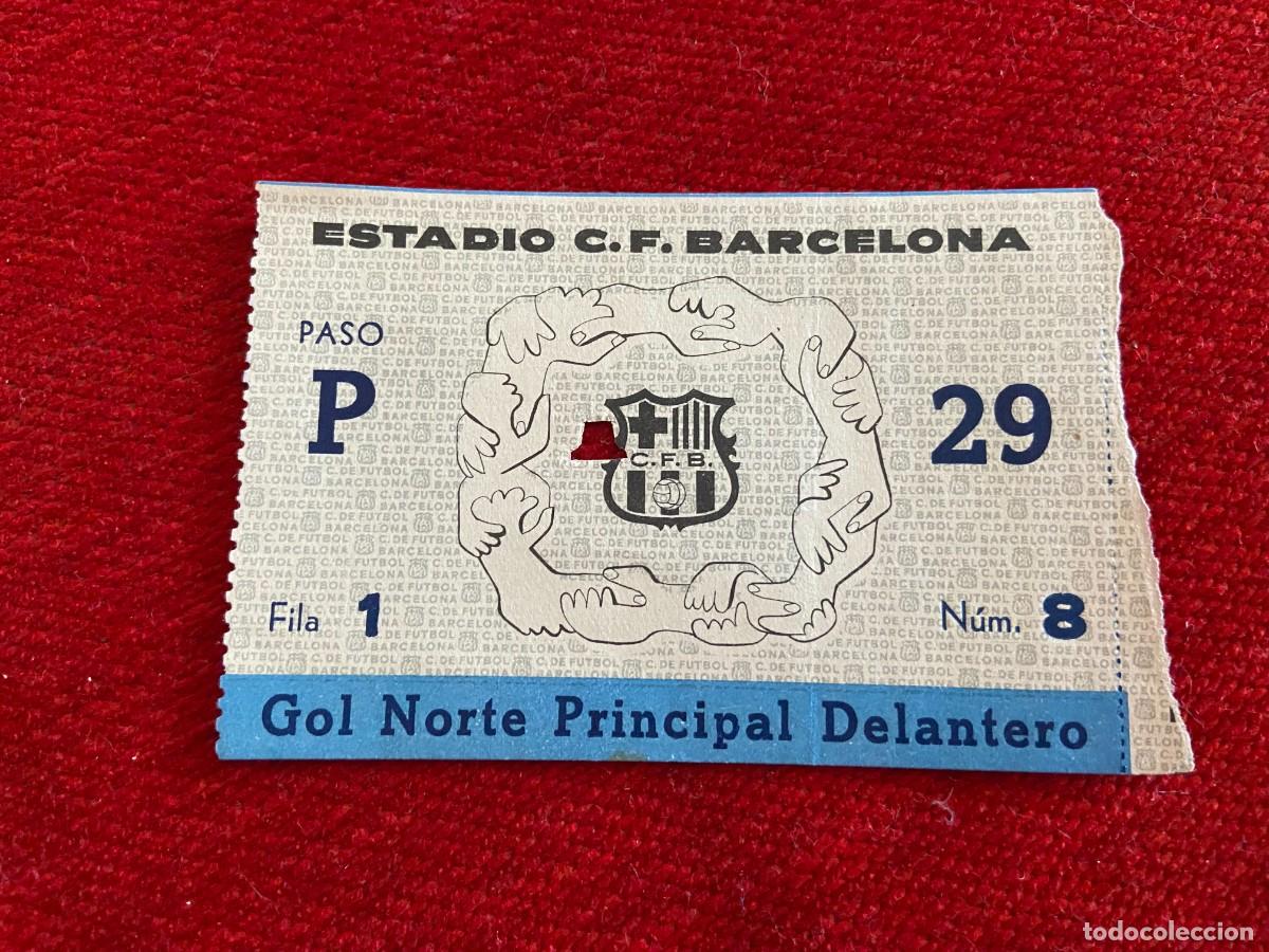 Coleccionismo deportivo: R21250 ENTRADA TICKET FUTBOL BARCELONA 2-2 BOLONIA (19-3-1958) AMISTOSO