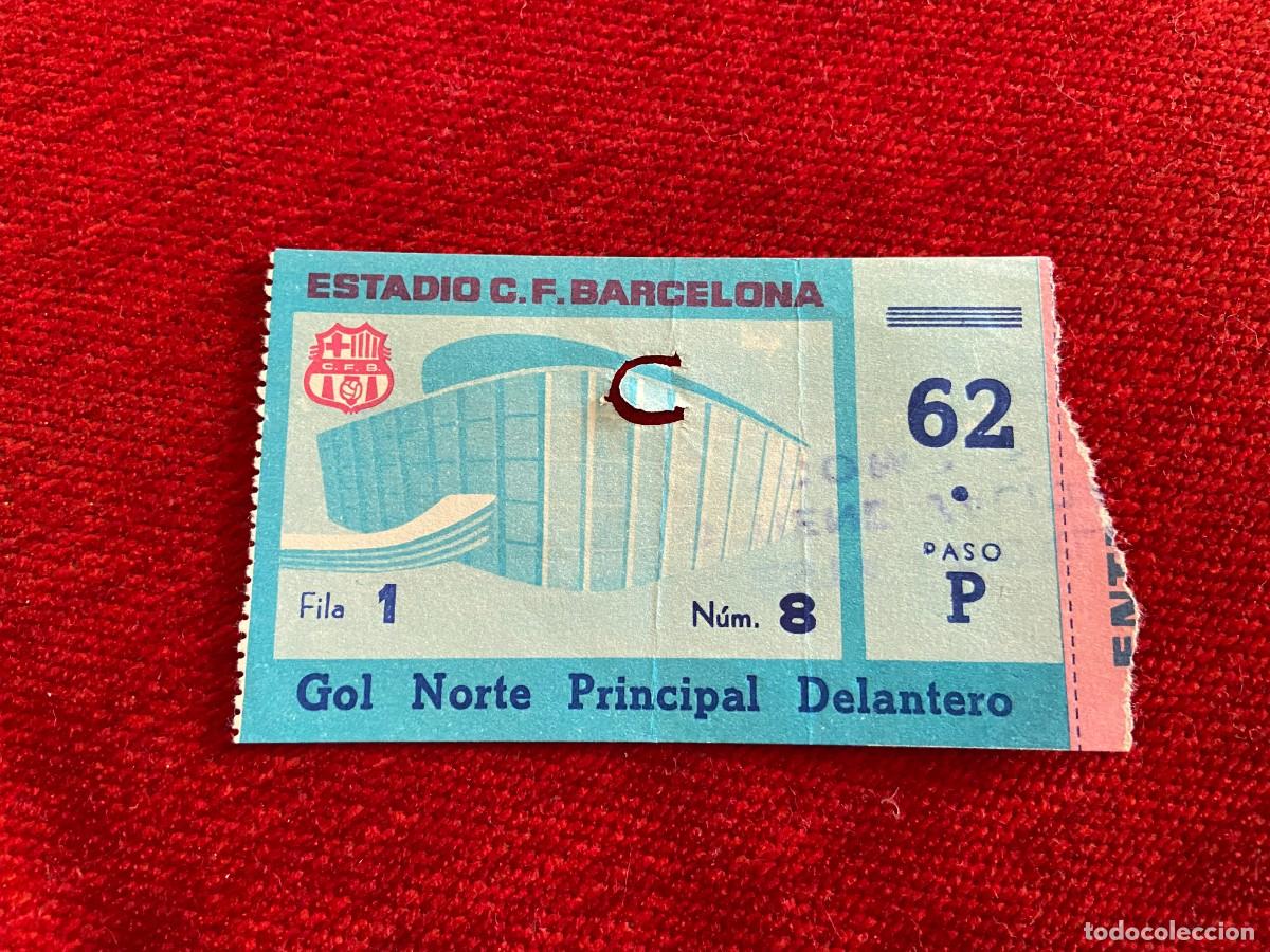 Colecionismo desportivo: R21458 ENTRADA TICKET FUTBOL BARCELONA 1-2 DUNDEE UNITED (25-10-1966) COPA FERIAS 1966 1967