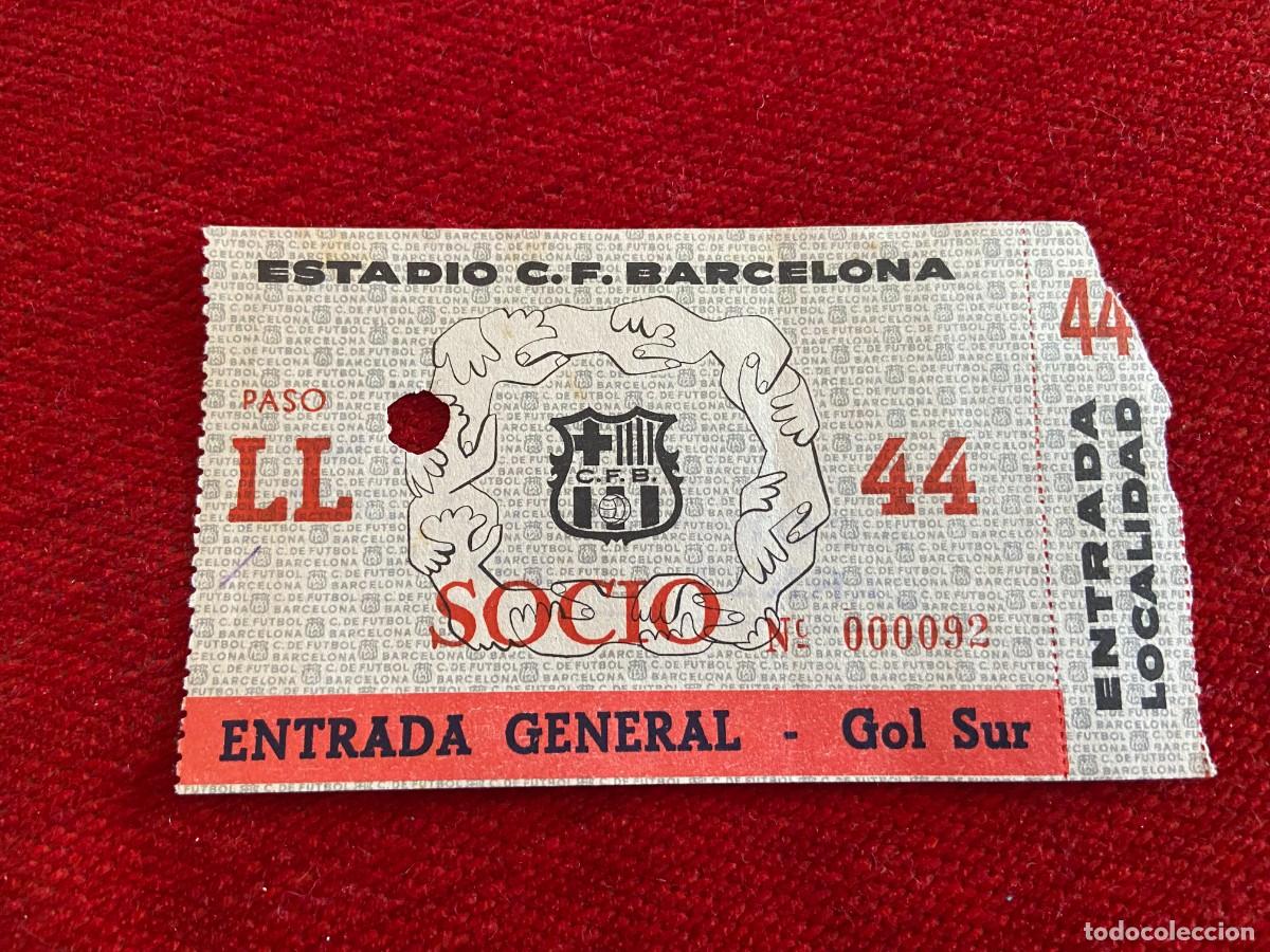 Colecionismo desportivo: R21460 ENTRADA TICKET FUTBOL BARCELONA 4-0 WOLVERHAMPTON (10-2-1960) COPA FERIAS 1959 1960