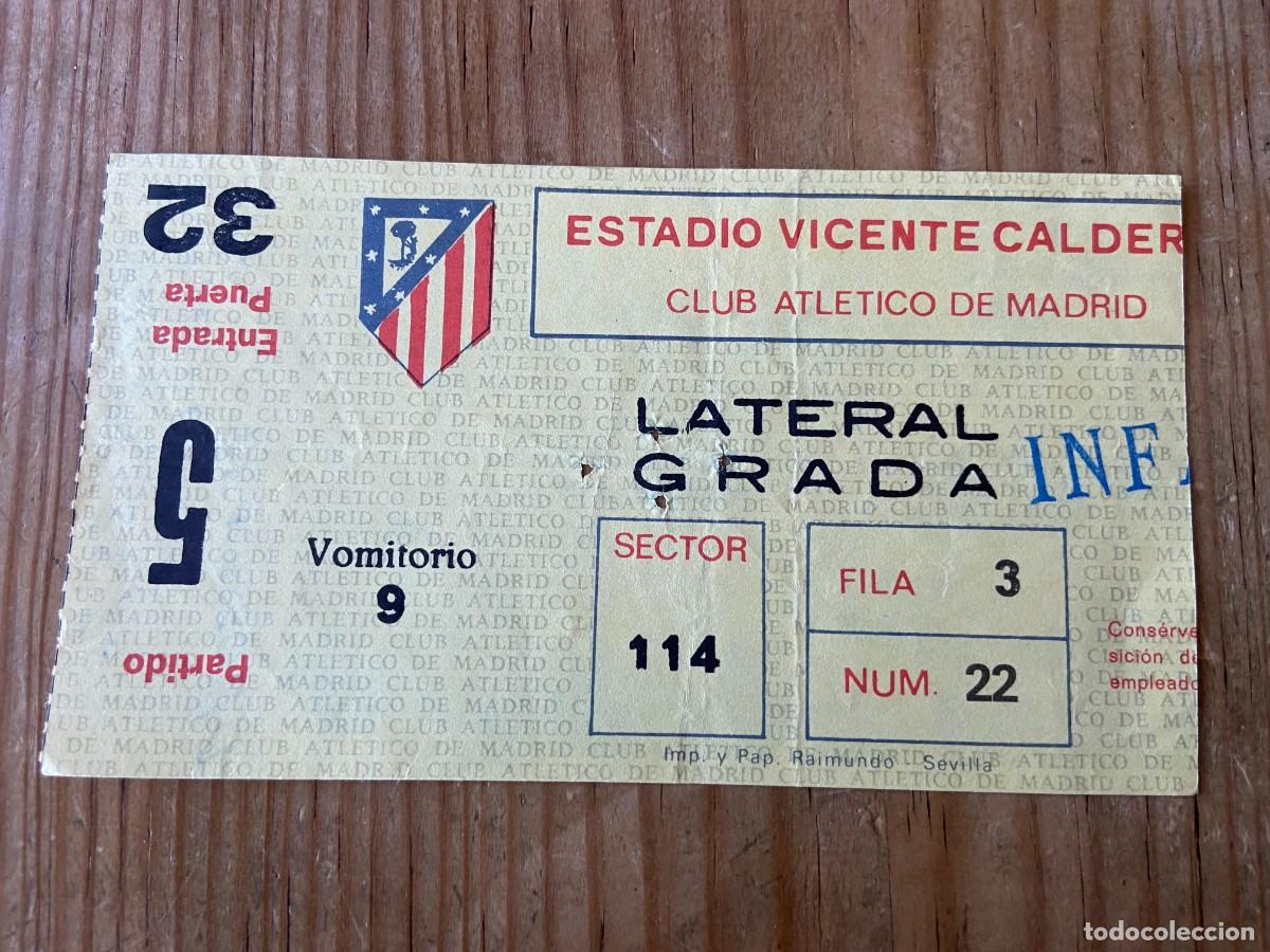 Coleccionismo deportivo: R21649 ENTRADA TICKET ATLETICO MADRID 1-1 CELTIC GLASGOW RECOPA EUROPA 1985 1986