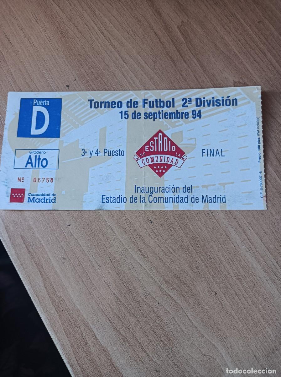 Sammelleidenschaft Sport: Entrada inauguraci&oacute;n Estadio de la Comunidad de Madrid, 15-9-1994