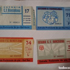 Coleccionismo deportivo: 19 ENTRADAS ANTIGUA DE ESTADIO CLUB FUTBOL BARCELONA - C.F.BARCELONA. BARÇA. Lote 400601044