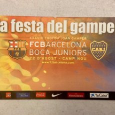 Coleccionismo deportivo: ENTRADA SIN CORTAR CAMP NOU GAMPER CLUB DE FUTBOL BARCELONA - BOCA JUNIORS. Lote 400669339