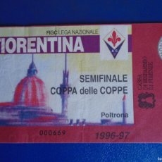 Coleccionismo deportivo: (V-386)ENTRADA SEMIFINALE COPPA ITALIANA FIORENTINA 1996-97. Lote 401078114