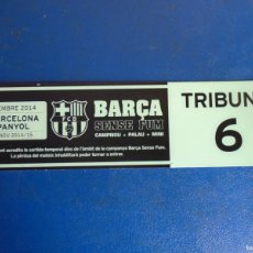Coleccionismo deportivo: (V-388)ENTRADA F.C.BARCELONA-R.C.D.ESPANYOL 7/12/2014. Lote 401078624