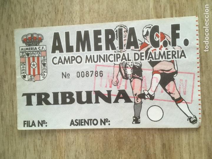 Collectionnisme sportif: almeria club de futbol entrada original antigua