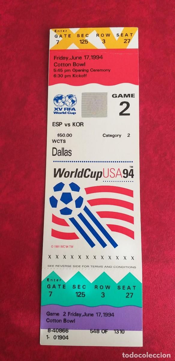 Coleccionismo deportivo: ENTRADA ESPA&Ntilde;A-COREA 17/06/1994 MUNDIAL USA'94
