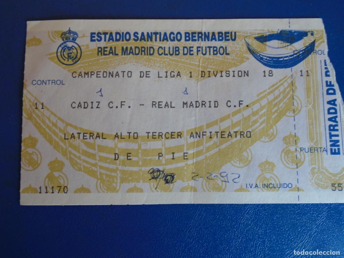 Cadiz vs madrid entradas