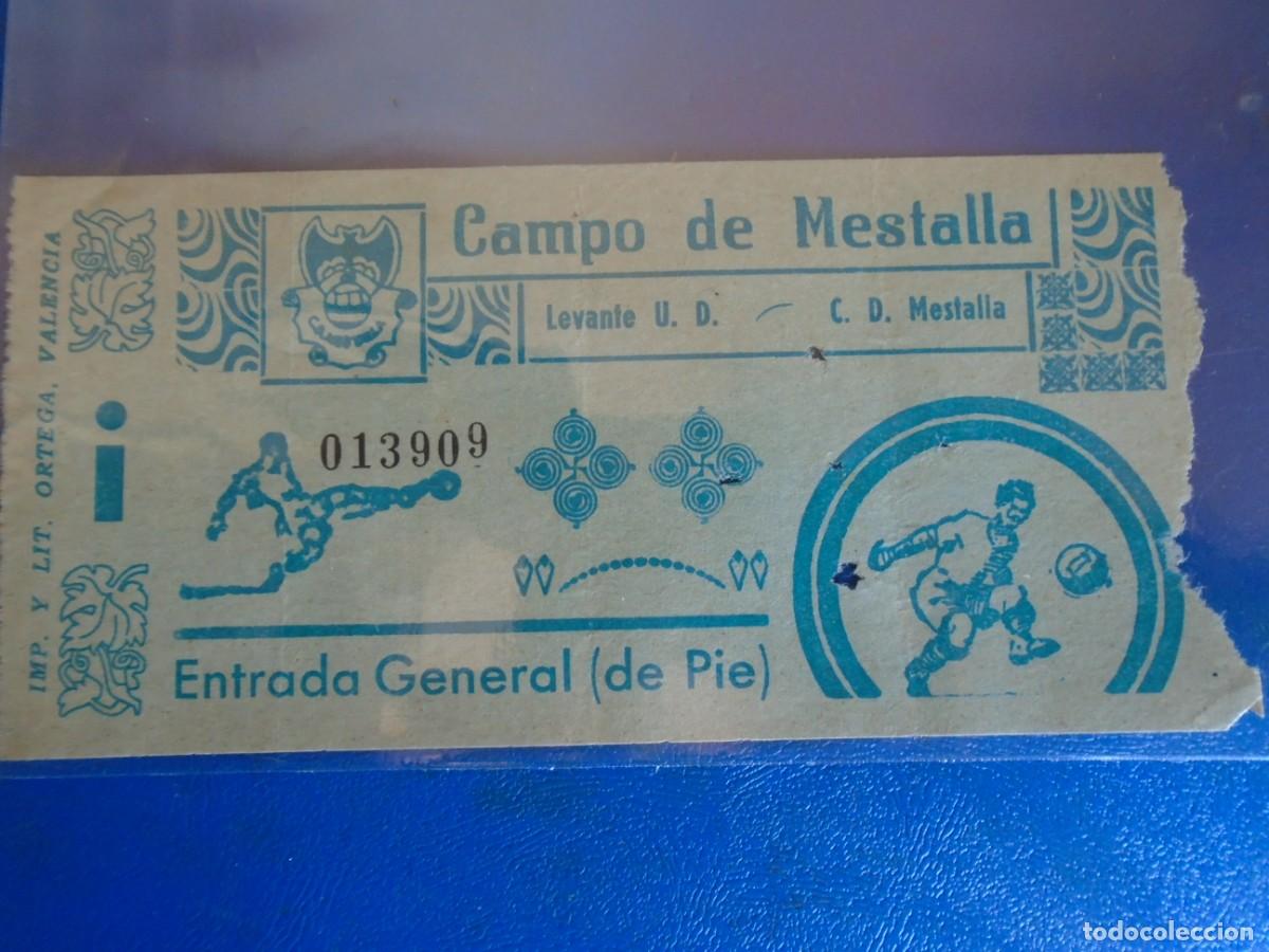 Coleccionismo deportivo: (V-741)ENTRADA C.D.MESTALLA-LEVANTE U.D. C.F. ESTADIO LUIS CASANOVA