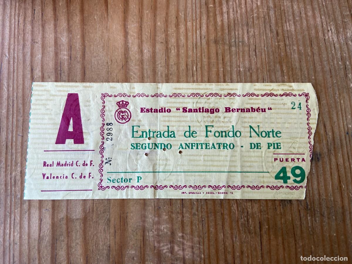 Coleccionismo deportivo: R22904 ENTRADA TICKET REAL MADRID VALENCIA (12-9-1970) DEBUT DI STEFANO CLARAMUNT PELLICER