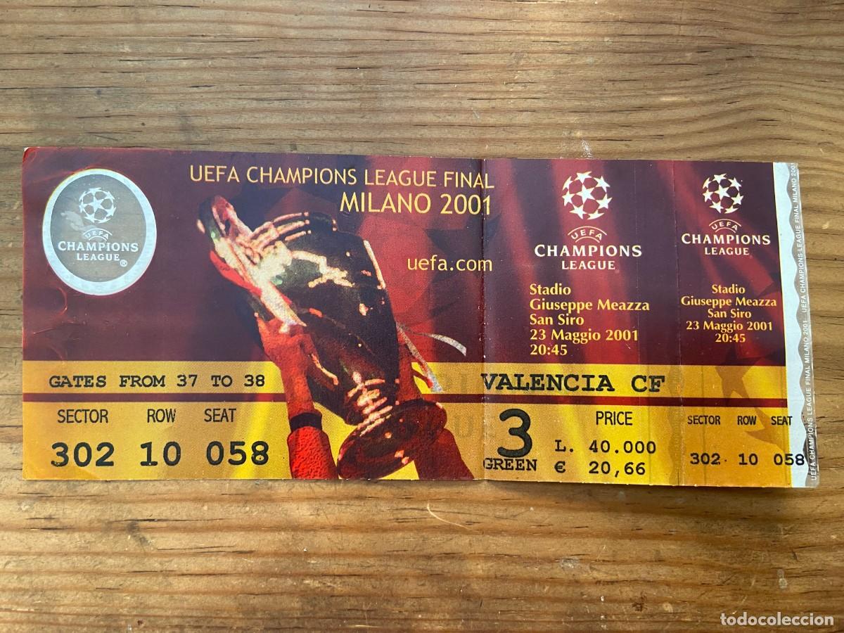 Coleccionismo deportivo: R23680 ENTRADA TICKET FINAL COPA EUROPA UEFA CHAMPONS LEAGUE 2001 BAYERN MUNICH 1-1 VALENCIA