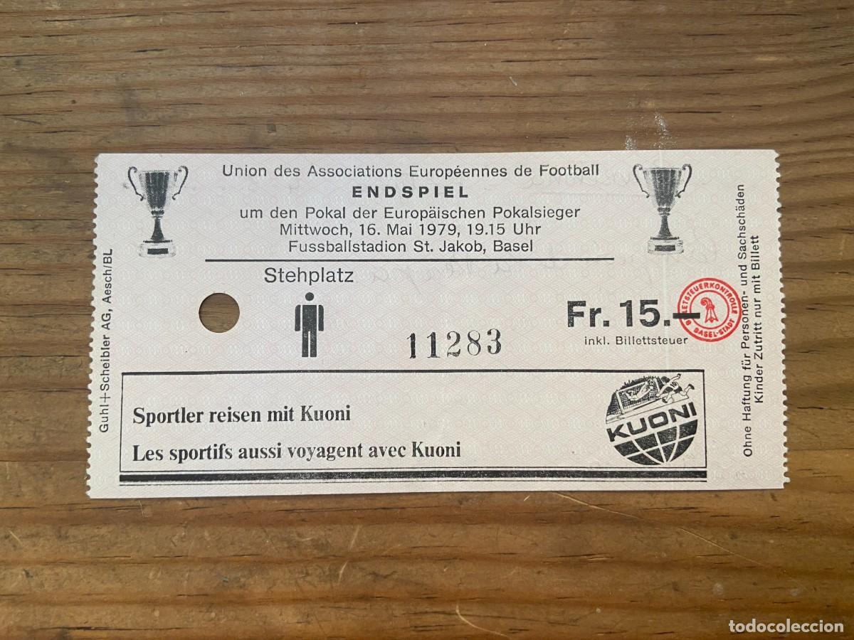 Coleccionismo deportivo: R23698 ENTRADA TICKET FINAL RECOPA 1979 BARCELONA 4-3 FORTUNA DUSSELDORF