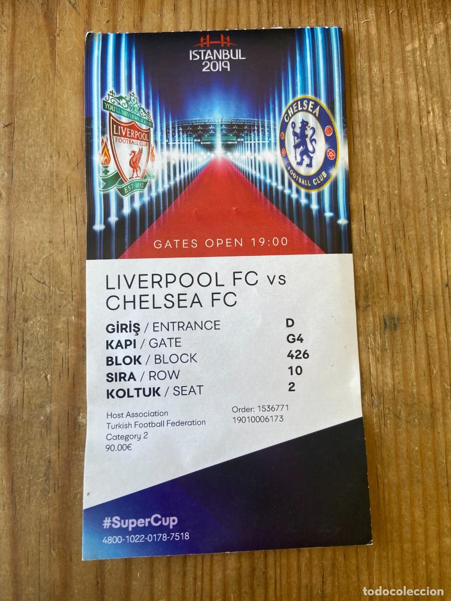 Coleccionismo deportivo: R23850 ENTRADA TICKET FINAL SUPERCOPA EUROPA 2019 LIVERPOOL 2-2 CHELSEA