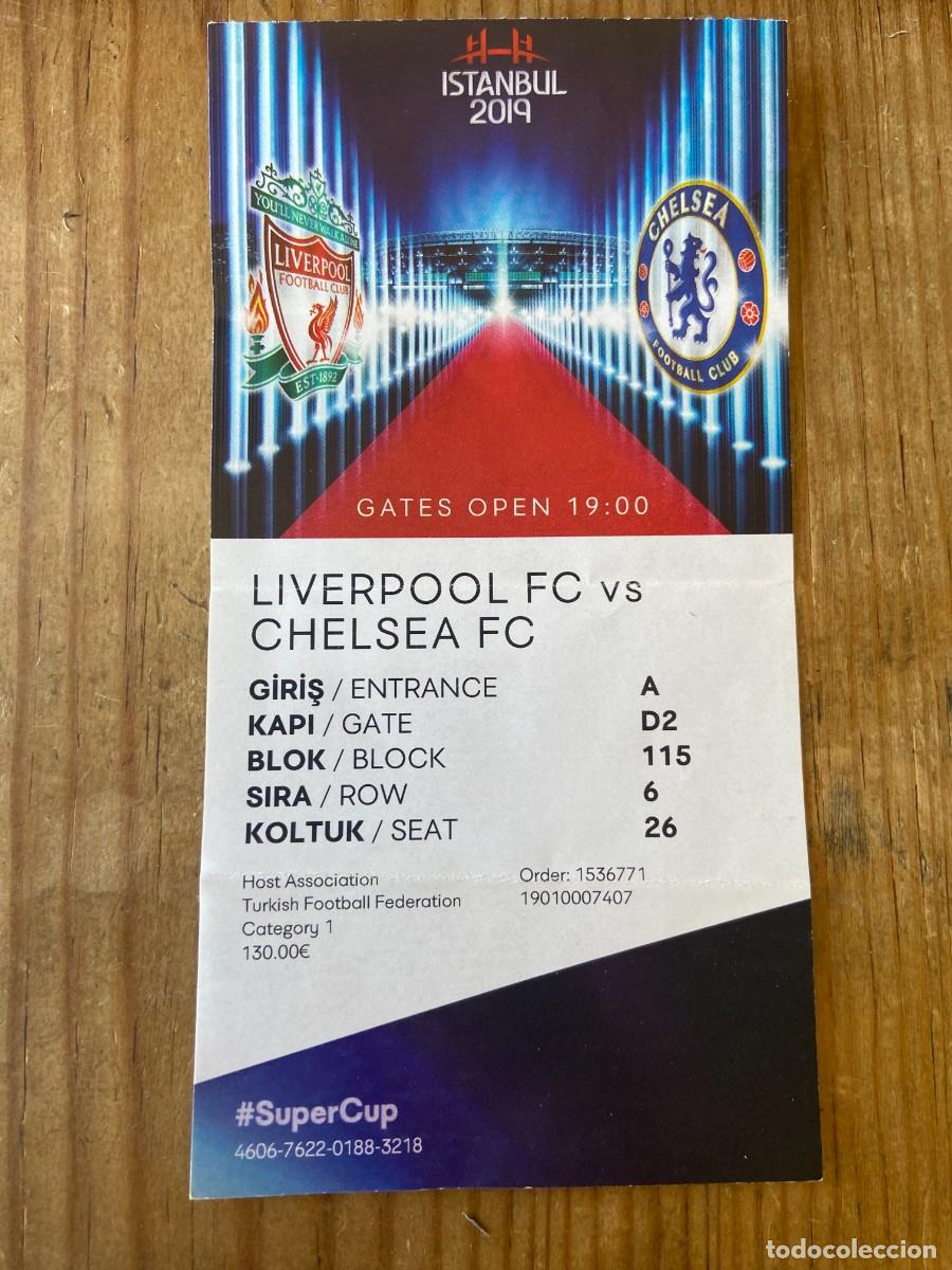 Coleccionismo deportivo: R23851 ENTRADA TICKET FINAL SUPERCOPA EUROPA 2019 LIVERPOOL 2-2 CHELSEA