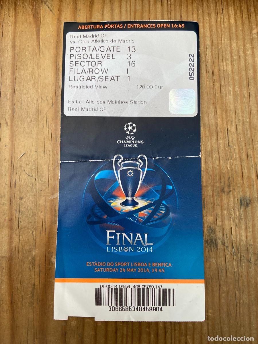 Coleccionismo deportivo: R23870 ENTRADA TICKET FINAL UEFA CHAMPIONS LEAGUE 2014 REAL MADRID ATLETICO MADRID