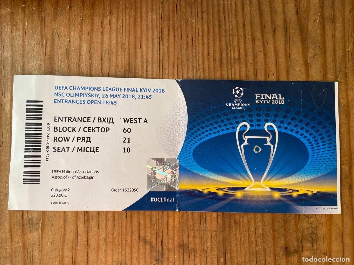 Coleccionismo deportivo: R23902 ENTRADA TICKET FINAL UEFA CHAMPIONS LEAGUE 2018 REAL MADRID 3-1 LIVERPOOL