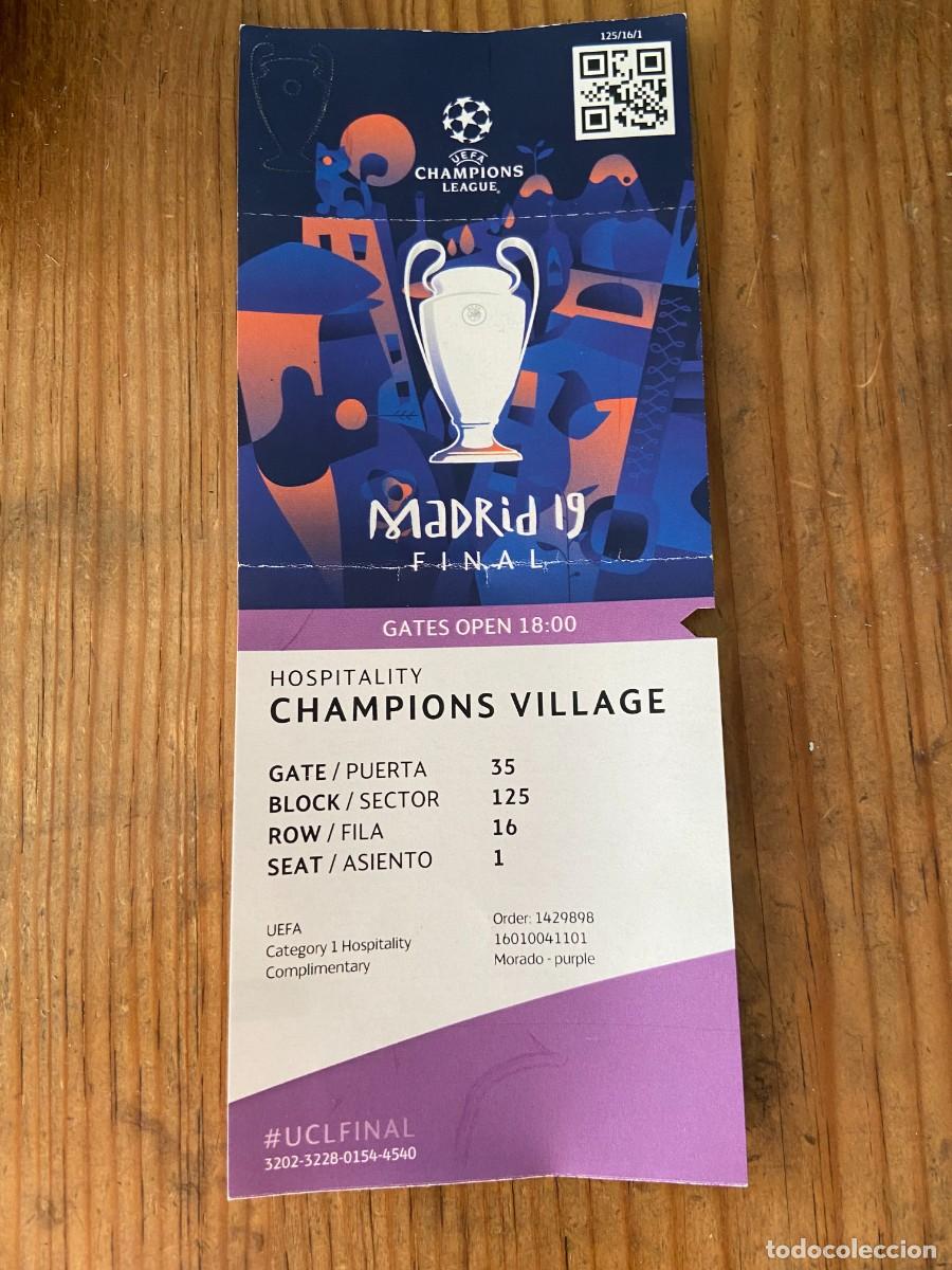 Coleccionismo deportivo: R23935 ENTRADA TICKET FINAL UEFA CHAMPIONS LEAGUE 2019 LIVERPOOL 2-0 TOTTENHAM HOTSPUR