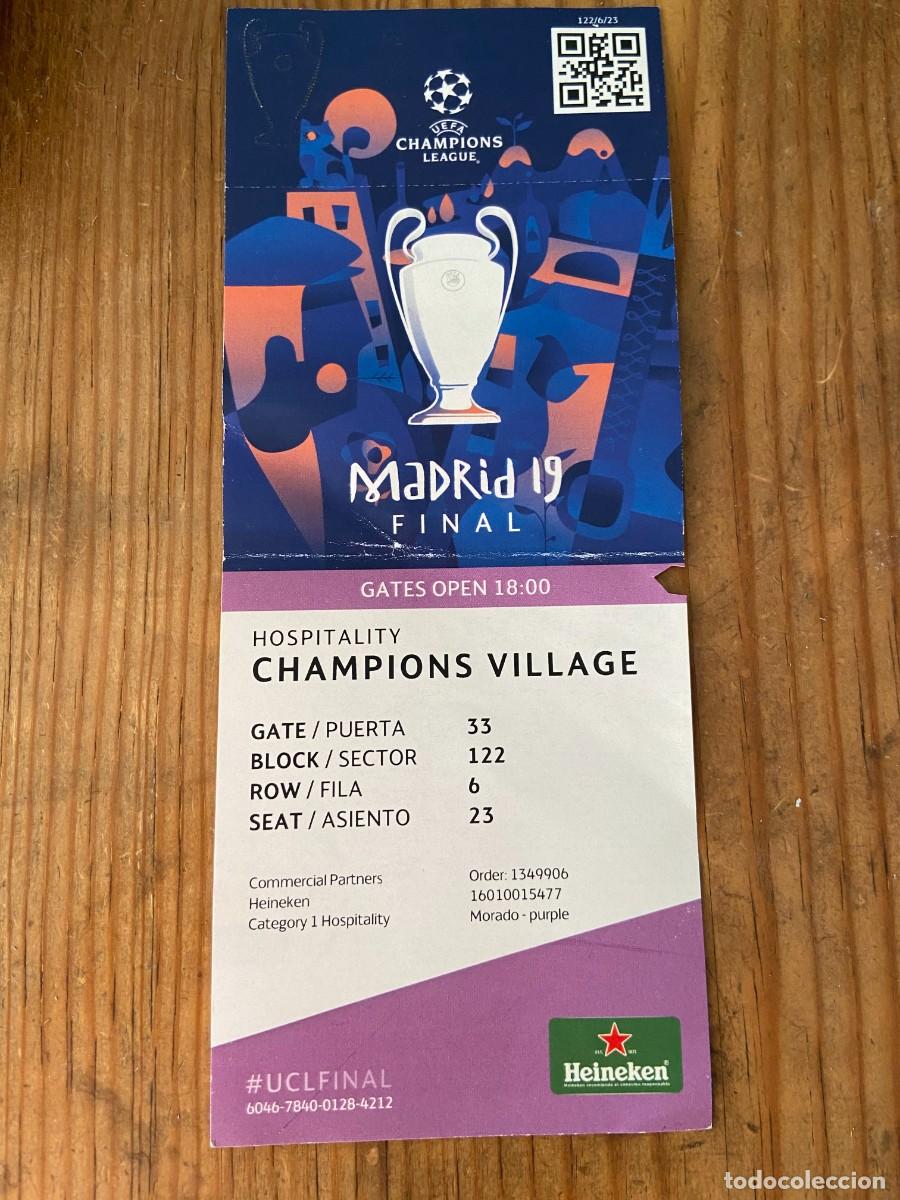 Coleccionismo deportivo: R23939 ENTRADA TICKET FINAL UEFA CHAMPIONS LEAGUE 2019 LIVERPOOL 2-0 TOTTENHAM HOTSPUR