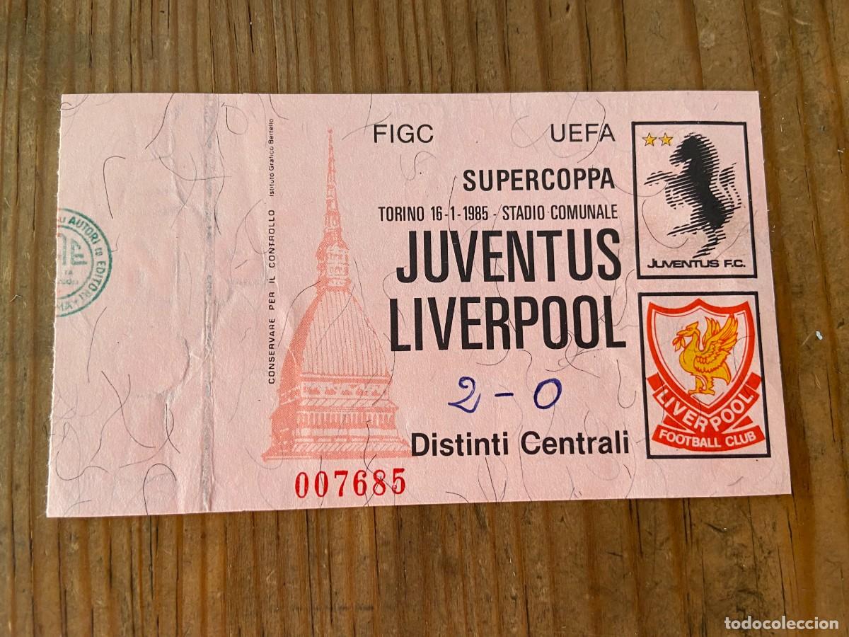 Coleccionismo deportivo: R23941 ENTRADA TICKET FINAL SUPERCOPA EUROPA 1984 JUVENTUS 2-0 LIVERPOOL
