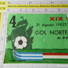 Coleccionismo deportivo: ENTRADA FÚTBOL XIX PARTIDO TORNEO COLOMBINO HUELVA 1983. REAL BETIS VS AMERICA MÉXICO