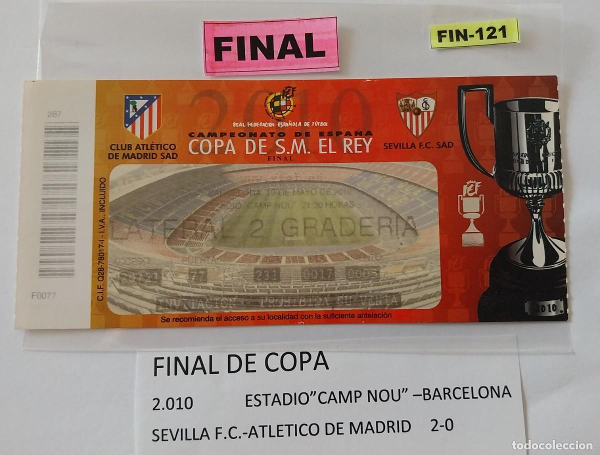 Coleccionismo deportivo: Sevilla CF-Atletico de Madrid -- Final de Copa 2.010