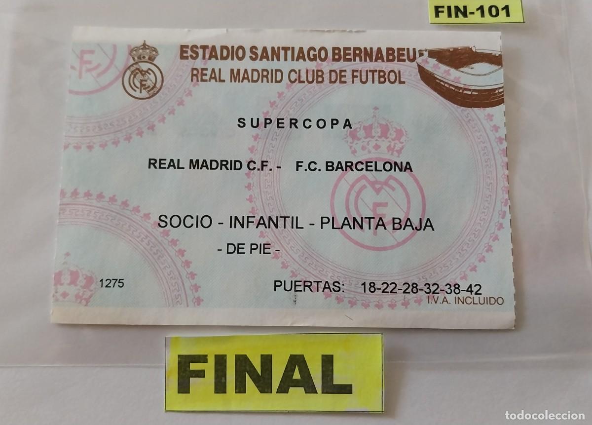 Coleccionismo deportivo: R.Madrid CF-FC Barcelona-- Final Super Copa 1.997